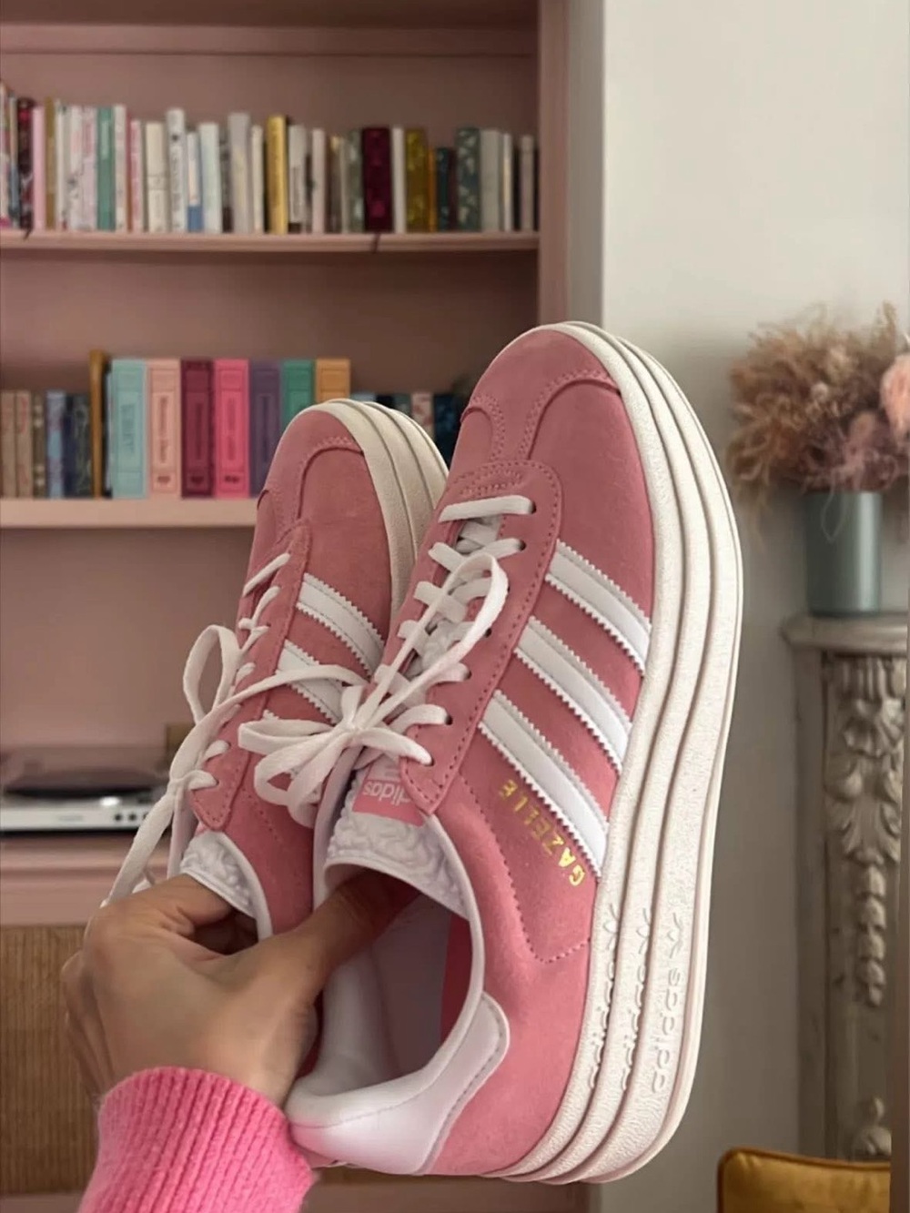Adidas Gazelle Bold Platform Suede in Pink 9US Women